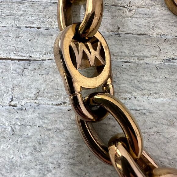 Michael Kors Padlock MK ChainLink Toggle Closure Bracelet - Picture 3 of 6